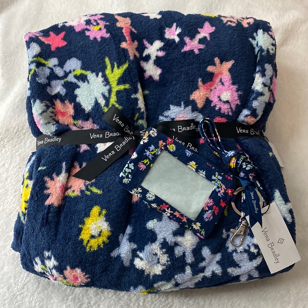 Vera Bradley Blanket and Lanyard
